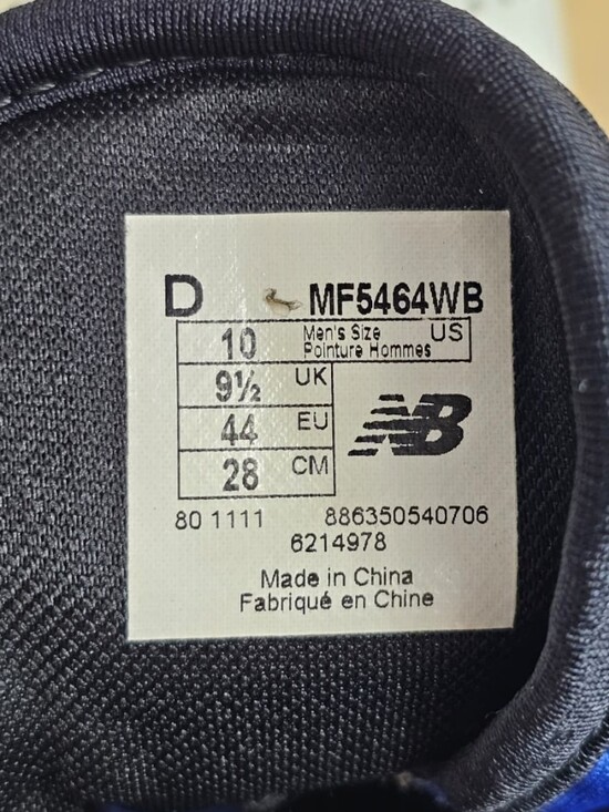 New Balance Men\'s Brine Lacrosse Cleats White Navy Blue, Sz 10 main image 12